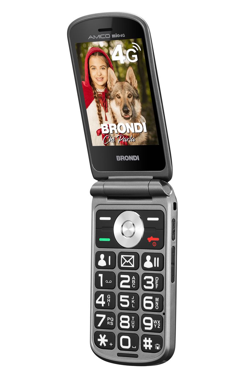 Brondi-Amico-Mio-4G-711-cm--2.8---106-g-Bronzo-Telefono-per-anziani