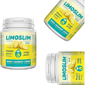 LimoSlim Dimagrante Forte Veloce Donna | Integratore Dieta Pancia Gonfia 60 compresse da 500mg | Integratore Alimentare Perdita di Peso Con Limone