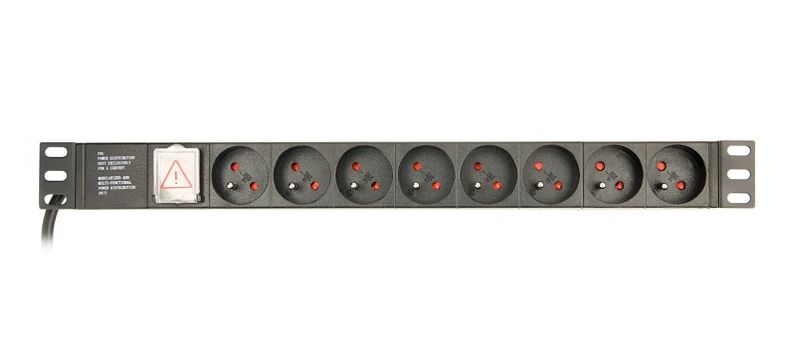 EnerGenie--PDU--8-connessioni-francesi-1U-16A-connettore-C14-3m-EG-PDU-014-FC14