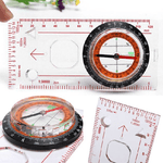 Trade Shop Traesio-bussola Ingrandimento Righello Scala Da Cartografia Orientamento Nautica Camping -