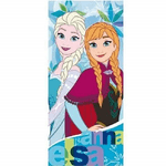 Trade Shop Traesio-telo Asciugamano Frozen Disney Bambine Multiuso Mare Lettino Piscina 70x140cm Easy Dry -