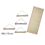 Trade Shop Traesio-stuoia Spiaggia In Paglia 70x180cm Mare Con Manico Laccetto Chiusura Ass. 161402 -