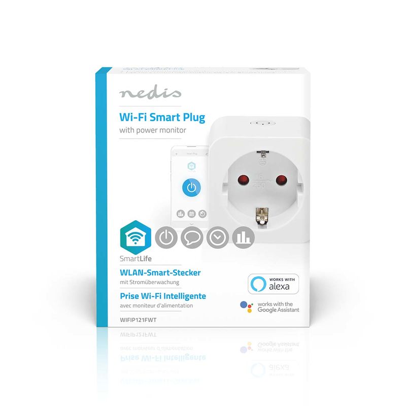 Presa-intelligente-Nedis-WIFIP121FWT-3680-W-Thuis-Wit