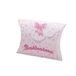 BIG PARTY Scatolina portaconfetti - Battesimo baby - carta - 10 x 8 x 3 cm - rosa - Big Party - conf.25 pezzi