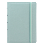 FILOFAX Notebook Pocket - con elastico - copertina similpelle - 144 x 105 mm - 56 pagine - a righe - verde pastello - Filofax