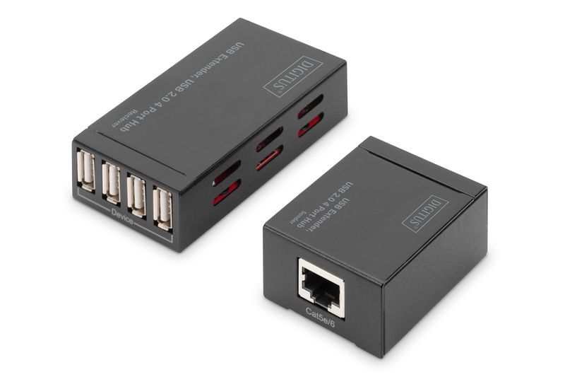 Digitus-Extender-USB-hub-USB-2.0-4-porte