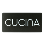 STILCASA Pittogramma adesivo - Cucina - 32,5 x 16 cm - PVC - nero/bianco - Stilcasa