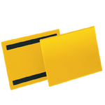 DURABLE Buste identificative magnetiche - A5 orizzontale - giallo - Durable - conf. 50 pezzi