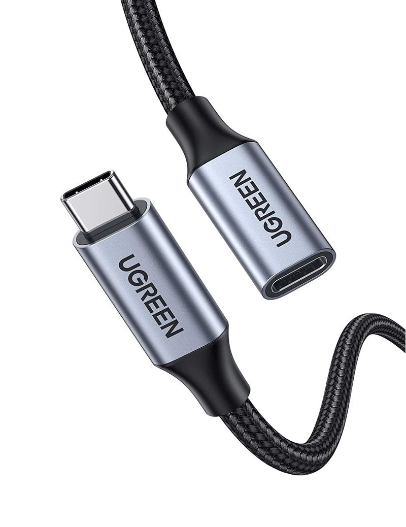 Ugreen-USB-C-3.1-Extension-Cable-cavo-USB-1-m-USB-3.2-Gen-2--3.1-Gen-2--USB-C-Nero-Grigio