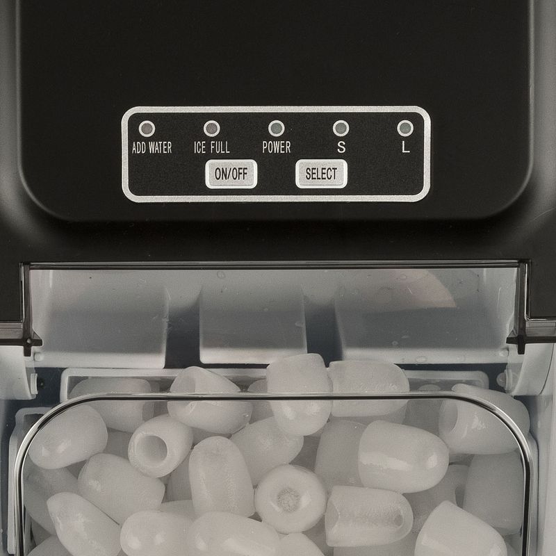 G3-Ferrari-ARTIKO-Macchina-per-ghiaccio-portatile-12-kg-24h-Nero-Stainless-steel