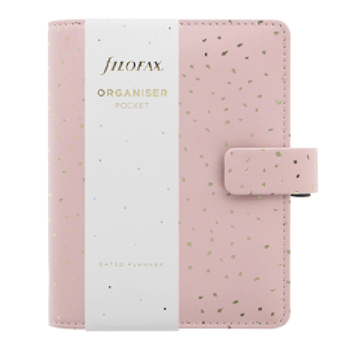 FILOFAX Organiser Confetti - f.to Pocket - 146 x 128 x 36 mm - con cinturino - rosa - Filofax