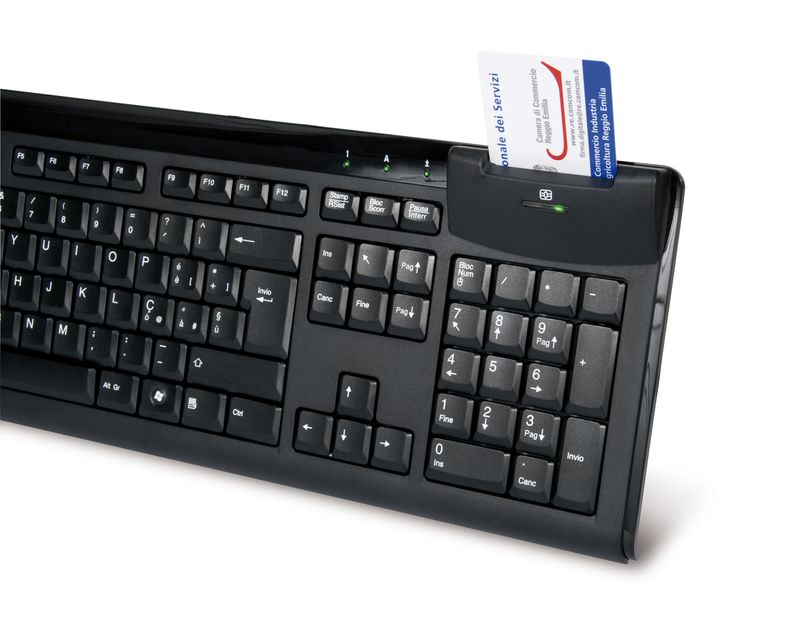 Hamlet-Smart-Card-Keyboard-tastiera-usb-professionale-con-lettore-smart-card-integrato