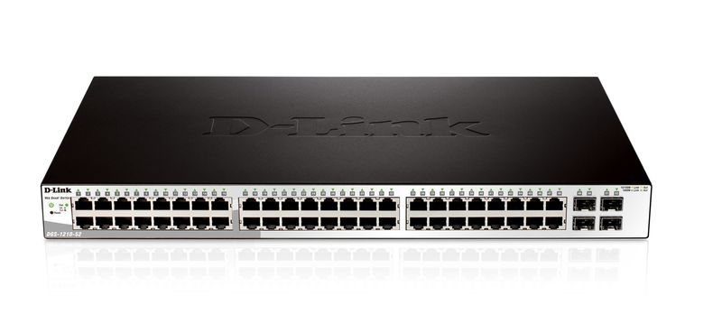 D-Link-DGS-1210-52-switch-di-rete-Gestito-L2-Gigabit-Ethernet--10-100-1000--1U-Nero