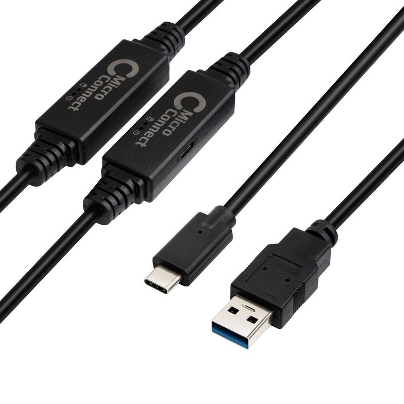 Microconnect-USB3.1CA10AMP-cavo-USB-10-m-USB-3.2-Gen-1--3.1-Gen-1--USB-C-USB-A-Nero--USB3.0-A-to-USB-C-Gen1-Cable-----10