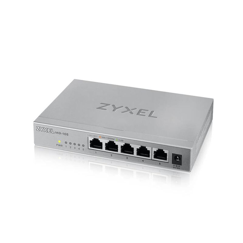 Zyxel-MG-105-Non-gestito-2.5G-Ethernet--100-1000-2500--Acciaio