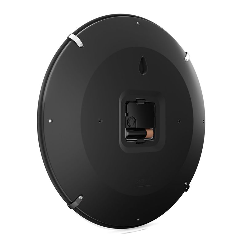 Mebus-16105-wall-table-clock-Parete-Quartz-clock-Rotondo-Nero-Grigio