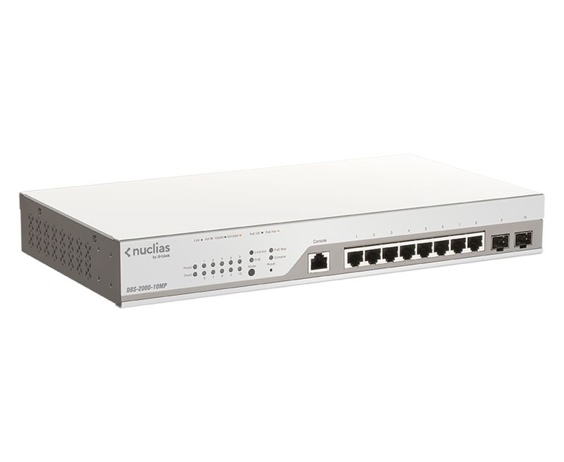 D-Link-DBS-2000-10MP-switch-di-rete-Gestito-L2-Gigabit-Ethernet--10-100-1000--Supporto-Power-over-Ethernet--PoE--Grigio