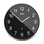 Mebus-19578-wall-table-clock-Parete-Mechanical-clock-Rotondo-Nero-Metallico