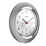 Mebus-19454-wall-table-clock-Parete-Digital-clock-Rotondo-Argento-Bianco