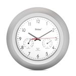 Mebus-19450-wall-table-clock-Parete-Digital-clock-Rotondo-Argento-Bianco