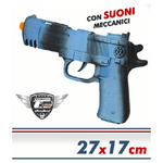 Trade Shop Traesio-pistola Giocattolo A Frizione Per Bambini Con Suoni Meccanici 27x17cm Età 3+ -