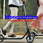 Trade Shop Traesio-monopattino 2 Ruote Altezza Regolabile Veloce Leggero Versatile Adulti Ragazzi -