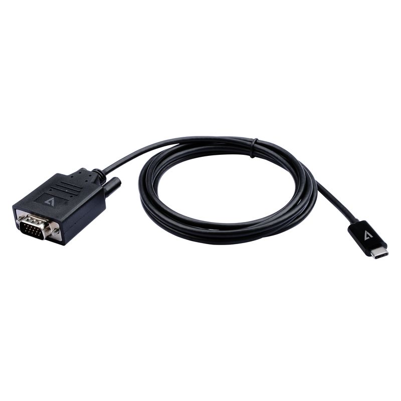 V7-V7UCVGA-2M-cavo-e-adattatore-video-VGA--D-Sub--USB-tipo-C-Nero