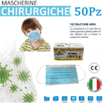 Trade Shop Traesio-mascherine Chirurgiche Per Bambini Monouso In Tnt 3 Strati Protettivi Viso 50pz -