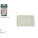 Trade Shop Traesio-confezione 4 Pezzi Cerotti Garzati Adesivi Con Garza Sterile Medicazione 5x7,5cm -