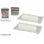 Trade Shop Traesio-set 24 Confezioni 2 Pezzi Garza Benda Medicazione 7.5 Cm X 3 Metri Ir002777 -