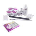 Trade Shop Traesio-kit Ricostruzione Unghie Professionale Uv Gel Nail Art Kit Completo Lidan Kit-2 -