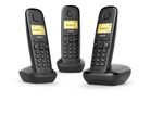 Gigaset-A170-Trio-Analog-DECT-telephone-Identificatore-di-chiamata-Nero