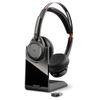 POLY-Voyager-Focus-UC-B825-Auricolare-Wireless-A-Padiglione-Ufficio-Bluetooth-Base-di-ricarica-Nero