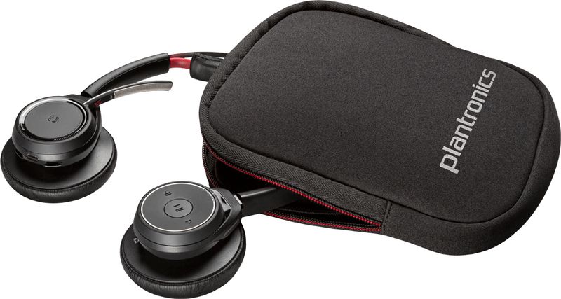 POLY-Voyager-Focus-UC-B825-Auricolare-Wireless-A-Padiglione-Ufficio-Bluetooth-Base-di-ricarica-Nero
