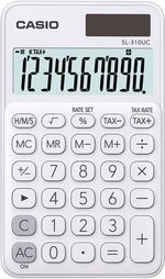 Casio-SL-310UC-WE-calcolatrice-Tasca-Calcolatrice-di-base-Bianco