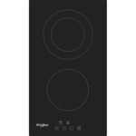 Whirlpool WRD 6030 B Nero Da incasso 30 cm Piano cottura a induzione 2 Fornello(i)