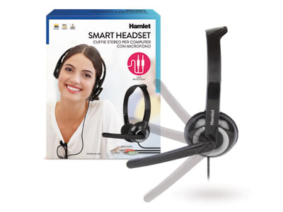 Hamlet-Smart-Headset-cuffia-per-computer-con-microfono-regolabile-connesione-jack-3.5mm