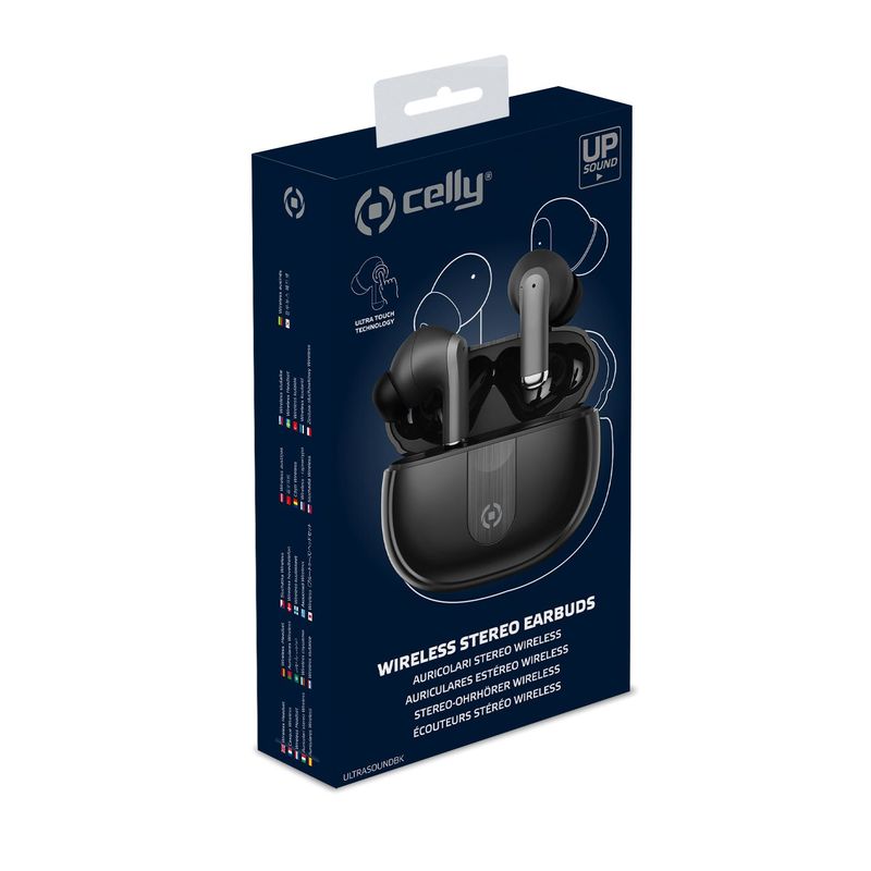 Celly-ULTRASOUND-Auricolare-True-Wireless-Stereo--TWS--In-ear-Musica-e-Chiamate-USB-tipo-C-Bluetooth-Nero