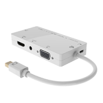 Microconnect MDPDVIHDMIVGAAA replicatore di porte e docking station per laptop Bianco (Mini DP to DVI/HDMI/VGA/Audio - f