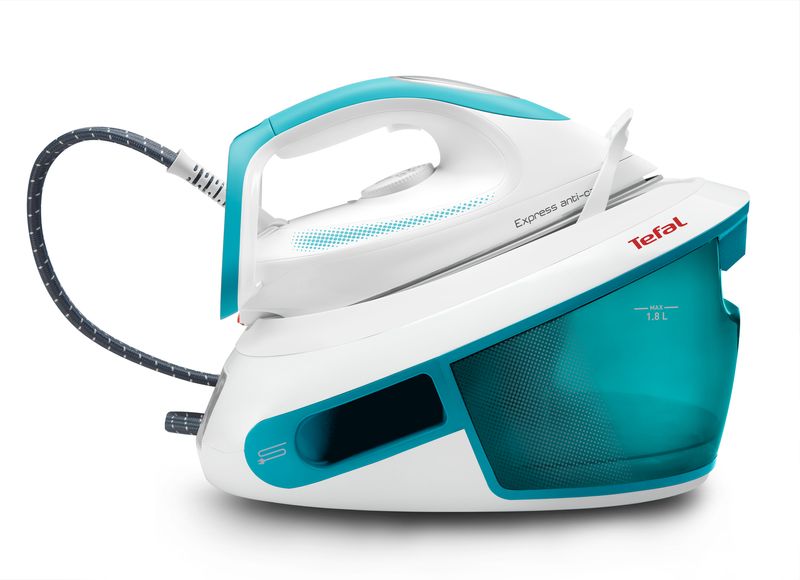 Tefal-Express-Anti-Calc-SV8010-ferro-da-stiro-a-caldaia-2800-W-18-L-Turchese-Bianco