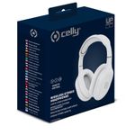 Celly-HyperBeat-Auricolare-Con-cavo-e-senza-cavo-A-Padiglione-Musica-e-Chiamate-USB-tipo-C-Bluetooth-Bianco