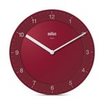 Braun-BC06R-Orologio-da-parete-in-quarzo-Cerchio-Rosso