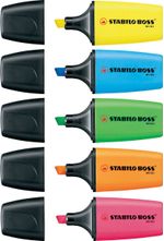 STABILO-BOSS-MINI-evidenziatore-1-pz-Punta-smussata-Giallo