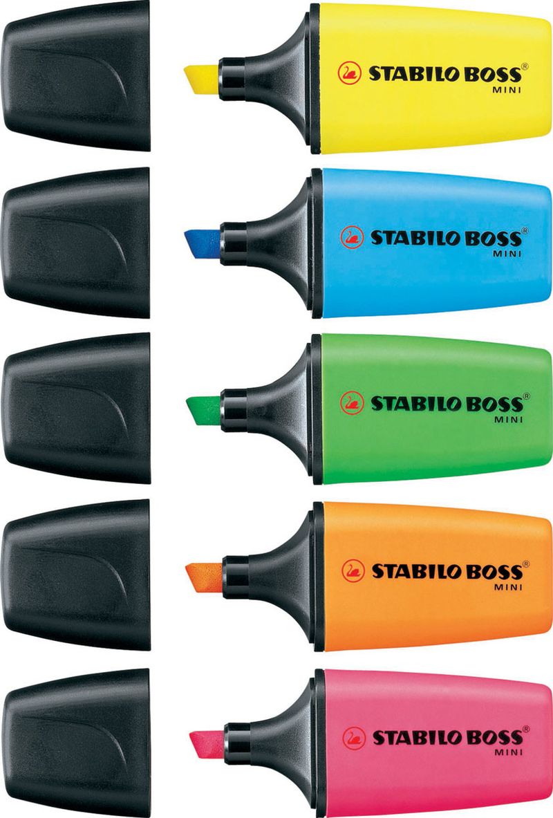 STABILO-BOSS-MINI-evidenziatore-1-pz-Punta-smussata-Giallo