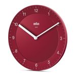 Braun-BC06R-Orologio-da-parete-in-quarzo-Cerchio-Rosso