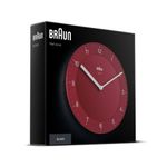 Braun-BC06R-Orologio-da-parete-in-quarzo-Cerchio-Rosso