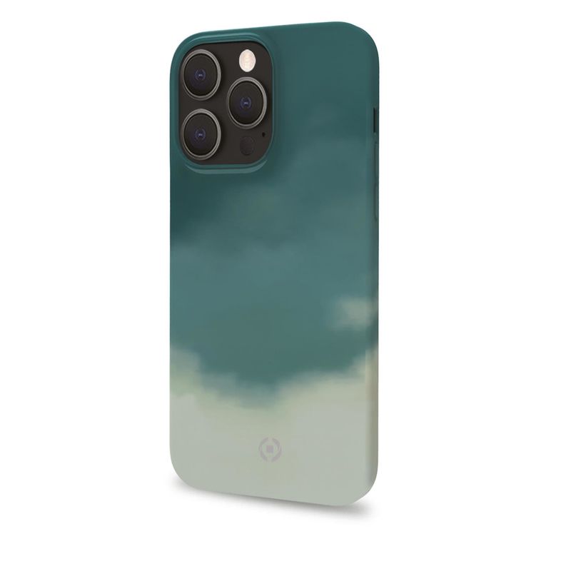 Celly-WATERCOLOR-iPhone-13-Pro-Max-custodia-per-cellulare-17-cm--6.7---Cover-Verde