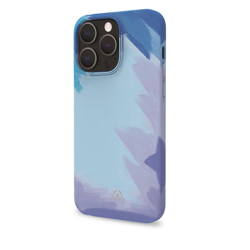 Celly-WATERCOLOR-iPhone-13-Pro-Max-custodia-per-cellulare-17-cm--6.7---Cover-Blu