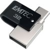 Emtec-T260C-unita-flash-USB-32-GB-USB-Type-A---USB-Type-C-3.2-Gen-1--3.1-Gen-1--Nero-Stainless-steel