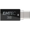 Emtec-T260C-unita-flash-USB-32-GB-USB-Type-A---USB-Type-C-3.2-Gen-1--3.1-Gen-1--Nero-Stainless-steel